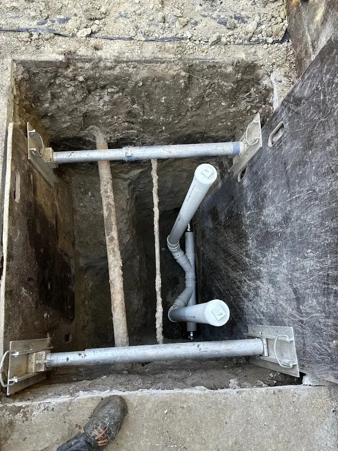 Experienced plumber completing Gas Line Repair work in Germantown